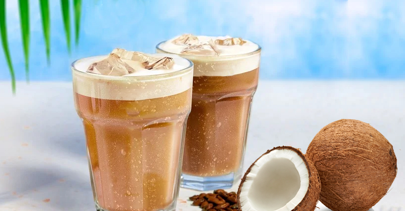 Toasted Coconut Shakerato 
