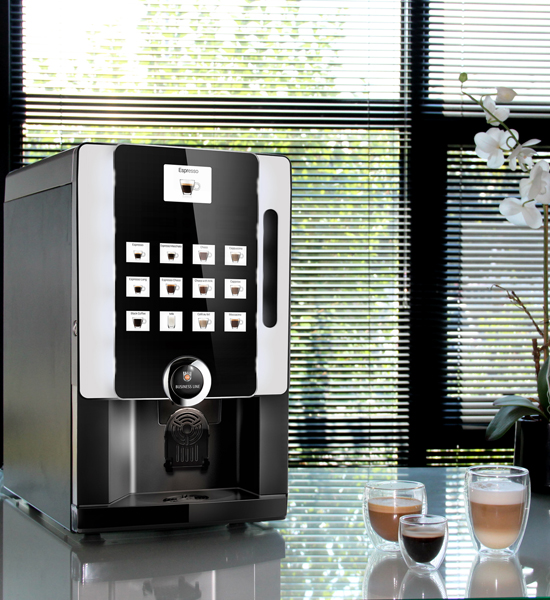 Rhea business line machine_scene image_sm Rhea Business Line Soluble Coffee Machine